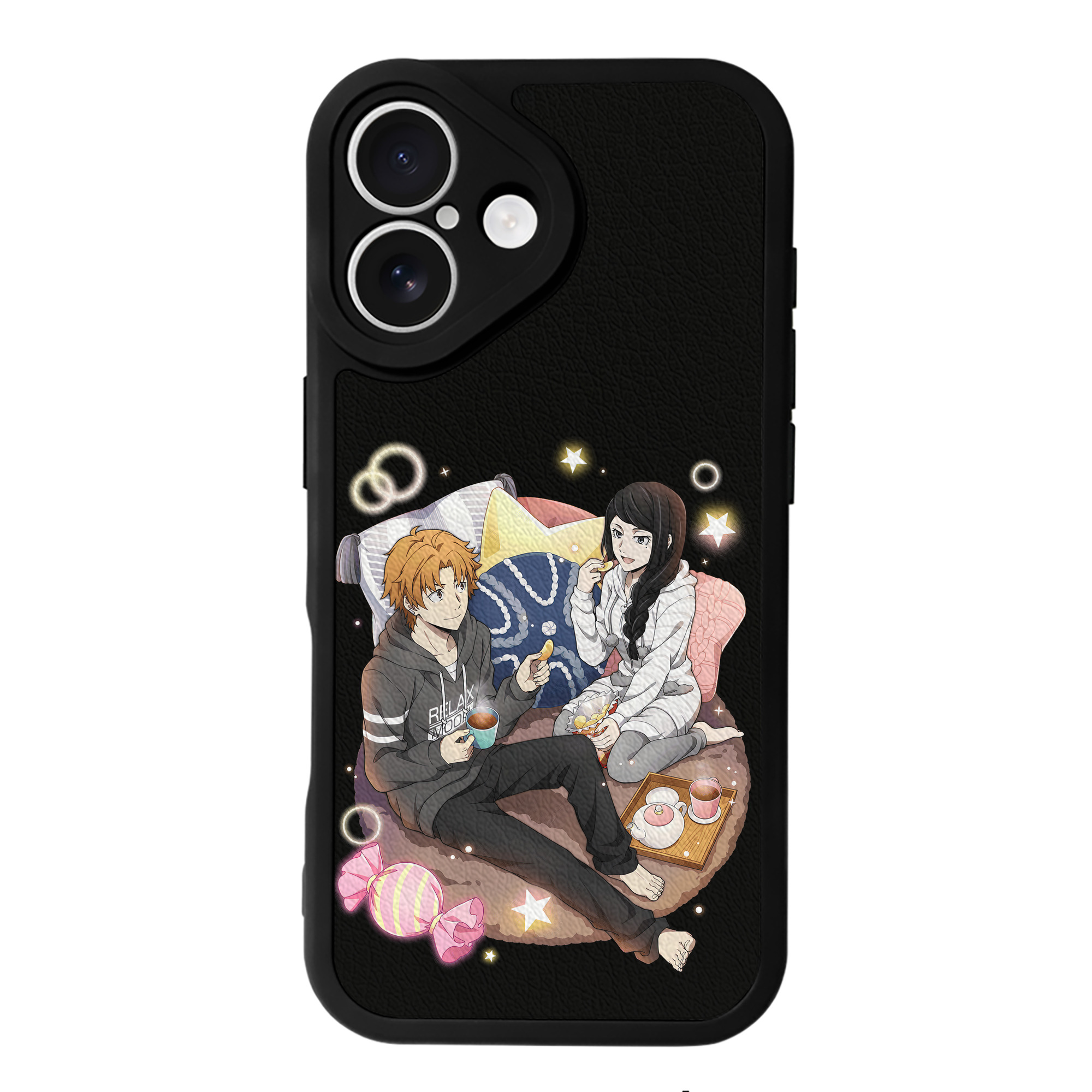 （画像用） 文豪ストレイドッグス Bungo Stray Dogs 【iPhone 16シリーズ対応】シリコンスマホケース（レザー調） 材質：シリコン